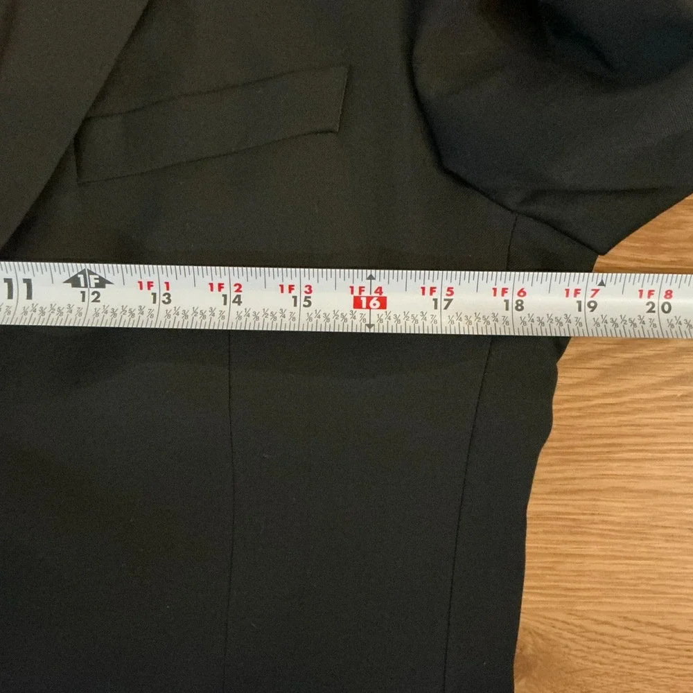 John Varvatos Mens 36 Black Wool Cashmere Blazer Sport Coat Made Canada‎